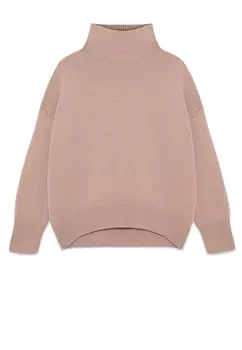 Свитер из кашемира с высоким воротом Теплый Тауп AMUR BY MARUSHIK