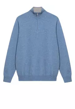 Свитер с воротником-стойкой из кашемира мужской Хрусткий Лед AMUR BY MARUSHIK