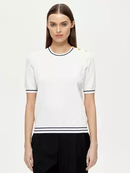 Трикотажная блуза с косами LUSIO