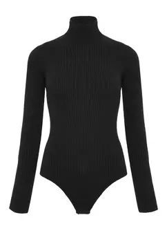 Трикотажное Боди с открытой спиной THE REAL BASE