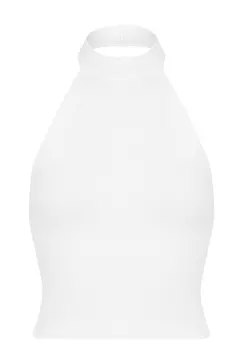 Трикотажный топ халтер THE REAL BASE