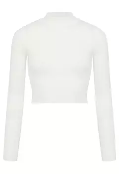 Трикотажный топ укороченный THE REAL BASE