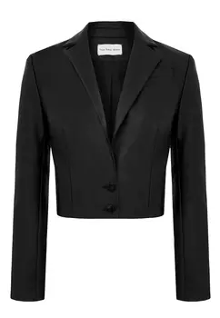 Кожаный жакет укороченный THE REAL BASE