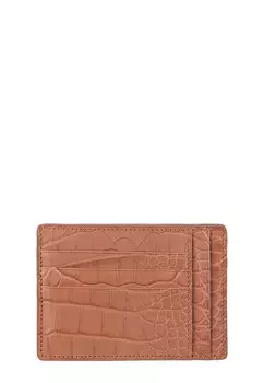 Визитница для карт и визиток из кожи крокодила BARDINI