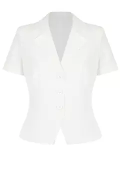 Жакет в французском стиле, приталенный силуэт, короткий рукав. THE REAL BASE