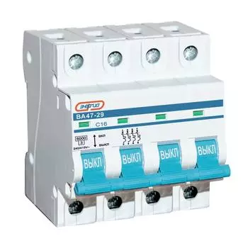 Автоматический выключатель 4P 63A ВА 47-29 Энергия