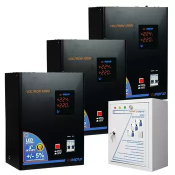 Трехфазный релейный стабилизатор напряжения Энергия Voltron 30000 (HP)