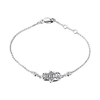 Браслет из белого золота с бриллиантами э09Бр051843