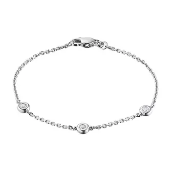 Браслет из белого золота с бриллиантами э09Бр111593