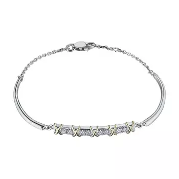 Браслет из белого золота с бриллиантами э4801бр10180700