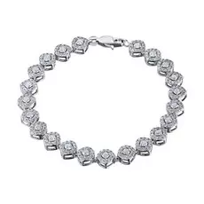 Браслет из белого золота с бриллиантами ктп09бр111802