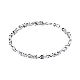 Браслет из белого золота с бриллиантом э0901бр03210654