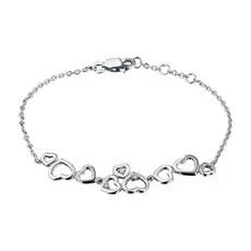 Браслет из белого золота с бриллиантом э0901бр07153200