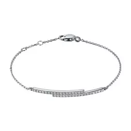 Браслет из белого золота с бриллиантом э0901бр09191370