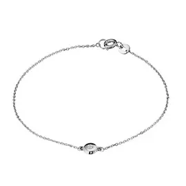 Браслет из белого золота с бриллиантом э0901бр10210115