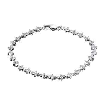 Браслет из белого золота с бриллиантом э09бр021329