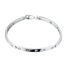 Браслет из белого золота с бриллиантом э09бр031932