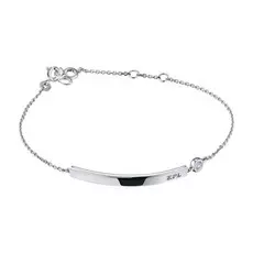 Браслет из белого золота с бриллиантом э09бр051818