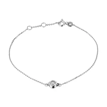 Браслет из белого золота с бриллиантом э4001бр08220852