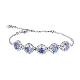 Браслет из белого золота с танзанитами и бриллиантами э0942бр04210417