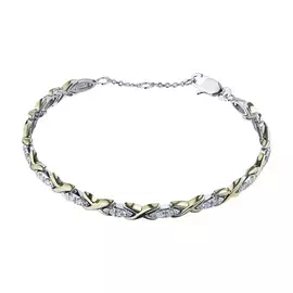 Браслет из комбинированного золота с бриллиантами э1001бр11161200