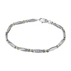 Браслет из комбинированного золота с бриллиантами э10Бр091688