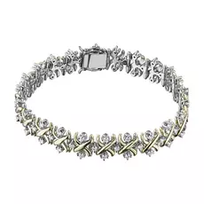 Браслет из комбинированного золота с бриллиантом э1001бр02150600