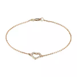 Браслет из красного золота с бриллиантами э0201бр08182300