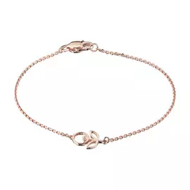 Браслет из красного золота с бриллиантом э0201бр05200697