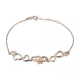 Браслет из красного золота с бриллиантами э0201бр07153200