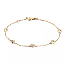 Браслет из красного золота с бриллиантами э0201бр11159300