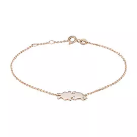 Браслет из красного золота с бриллиантом э0201бр11174600