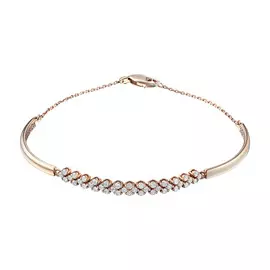 Браслет из красного золота с бриллиантами э0201бр12160800