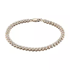 Браслет из красного золота с бриллиантом э02Бр011605