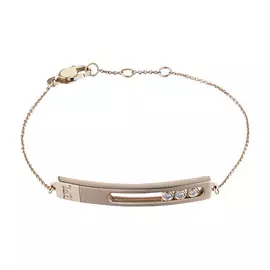 Браслет из красного золота с бриллиантом э02бр111725 мт