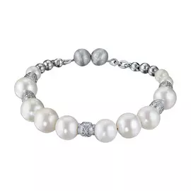 Браслет из серебра с жемчугом э0610бр04202018