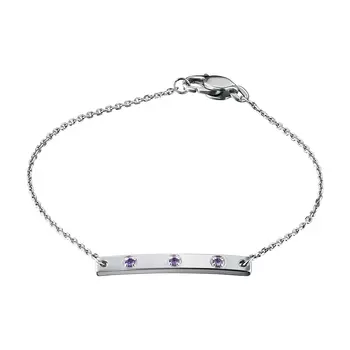 Браслет из серебра с аметистами э0607бр04220477