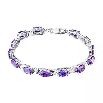 Браслет из серебра с аметистами э0607бр05210469