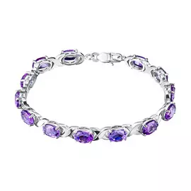 Браслет из серебра с аметистом э0607бр05210469