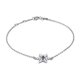 Браслет из серебра с аметистом э0607бр12190362