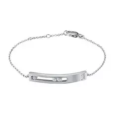 Браслет из серебра с бриллиантом э0601бр03181400