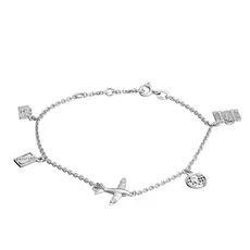 Браслет из серебра с бриллиантом э0601бр04202969