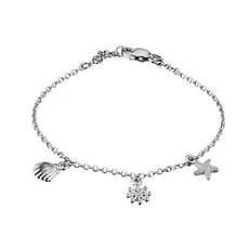 Браслет из серебра с бриллиантом э0601бр05180500