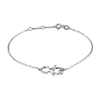 Браслет из серебра с бриллиантом э0601бр06200107