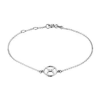 Браслет из серебра с бриллиантом э0601бр06210510