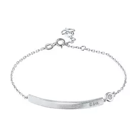 Браслет из серебра с бриллиантом э1701бр08175200