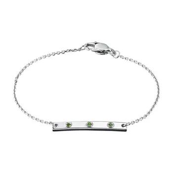 Браслет из серебра с хромдиопсидами э0605бр04220477