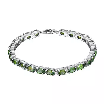 Браслет из серебра с хромдиопсидами э0605бр09200499