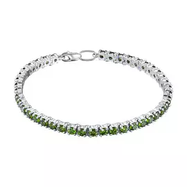 Браслет из серебра с хромдиопсидом э0605бр11200407