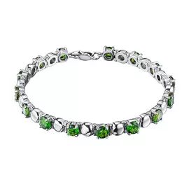 Браслет из серебра с хромдиопсидом э0605бр11200409